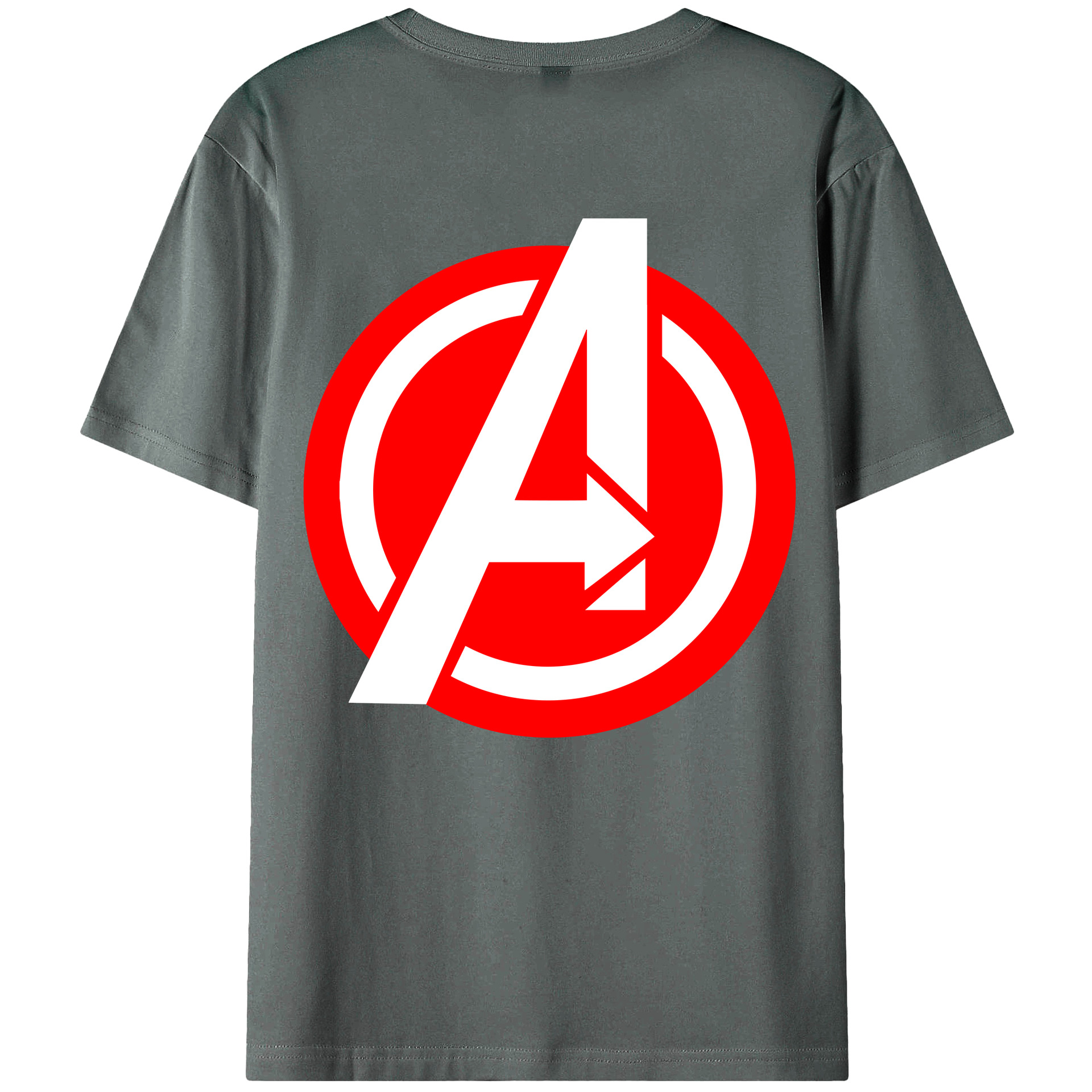 （画像用） アベンジャーズ The Avengers 綿100％ メンズ半袖Tシャツ（バックプリント） 通気性